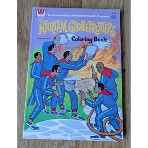 1972 Vintage The Harlem Globetrotters Coloring Book Hanna-Barbera Inc.